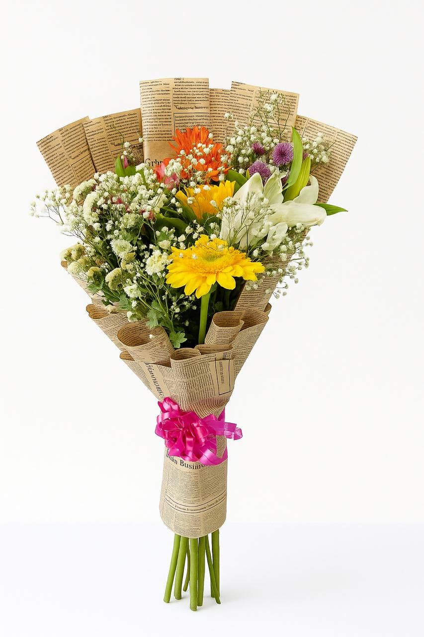 🌼 Rustic Garden Mixed Bouquet